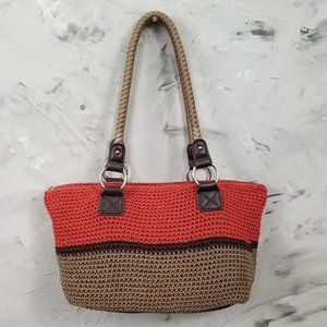 CROFT & BARROW Sharp Brown & Orange Layered Purse